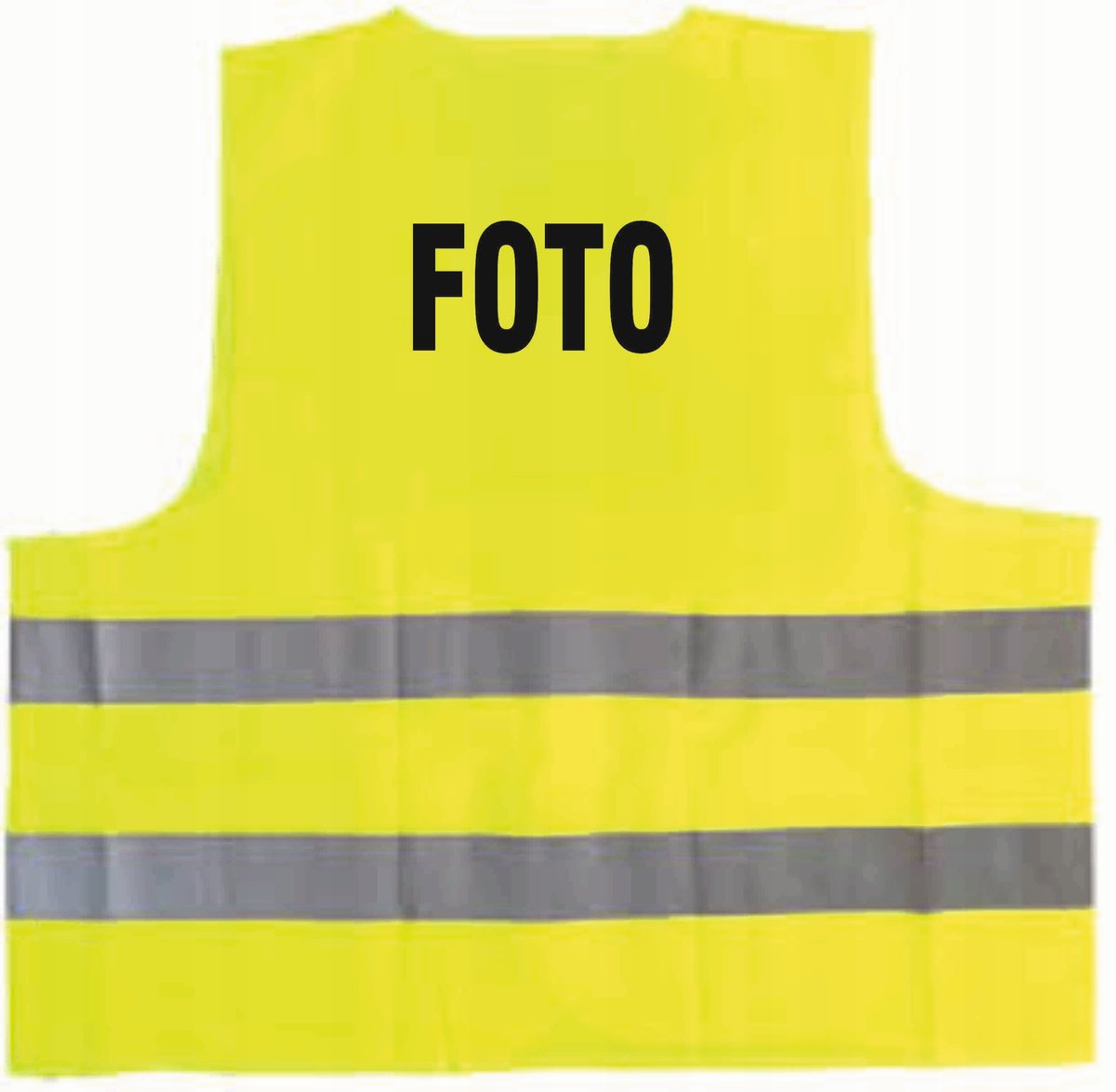Kamizelka odblaskowa z nadrukiem FOTO rozmiar XXL