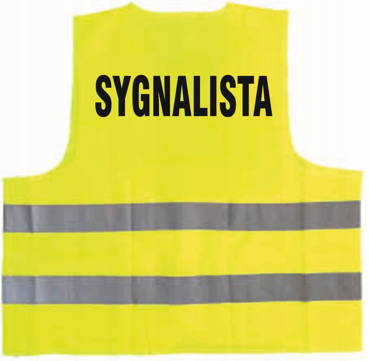 Kamizelka odblaskowa z nadrukiem SYGNALISTA rozmiar XXL