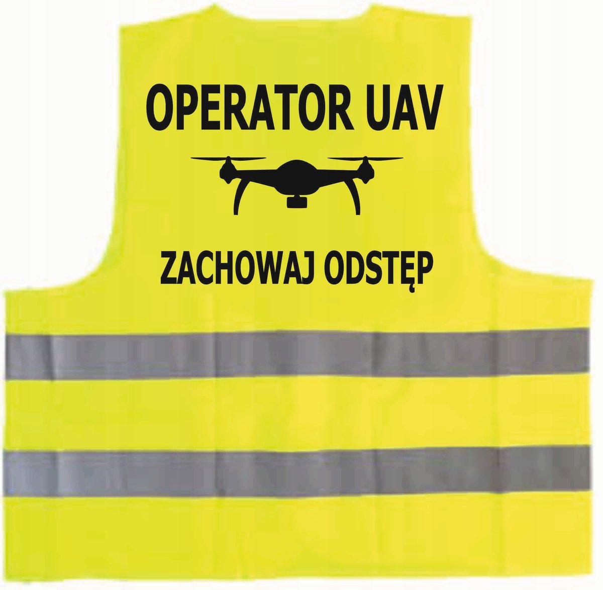 Kamizelka odblaskowa z nadrukiem OPERATOR UAV rozmiar L