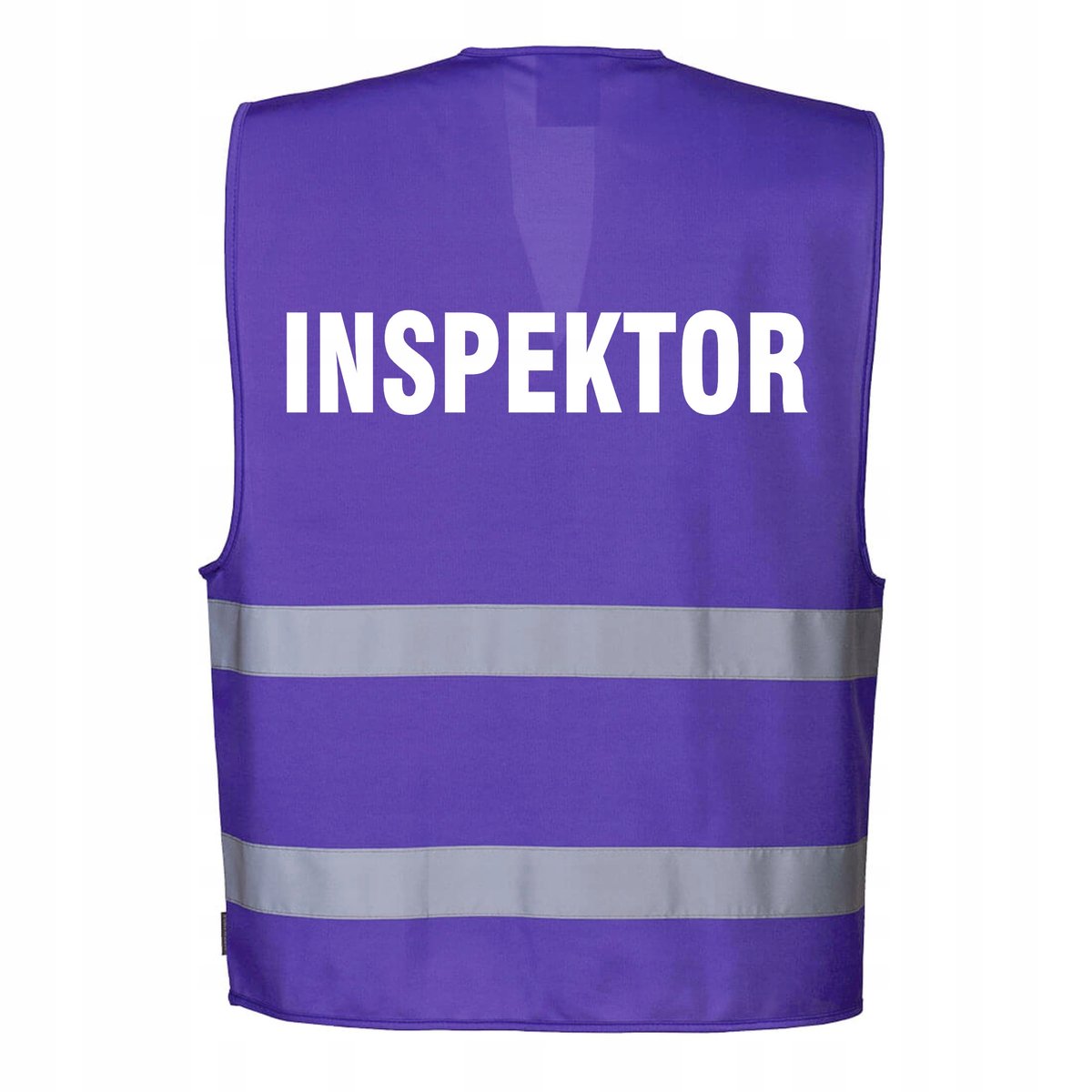Kamizelka odblaskowa Portwest fioletowa L/XL z nadrukiem INSPEKTOR