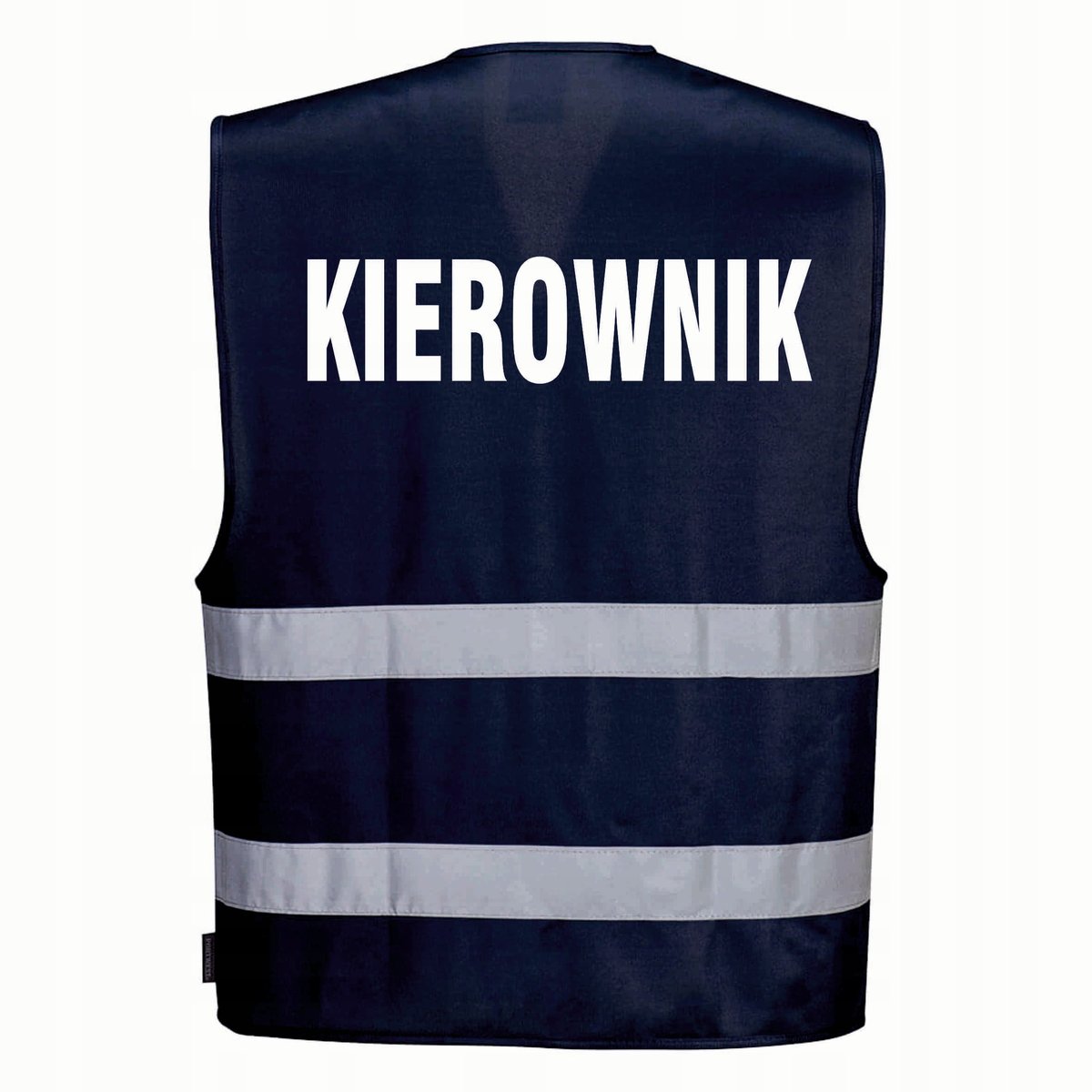 Kamizelka odblaskowa F474 PORTWEST S/M - granatowa nadruk KIEROWNIK