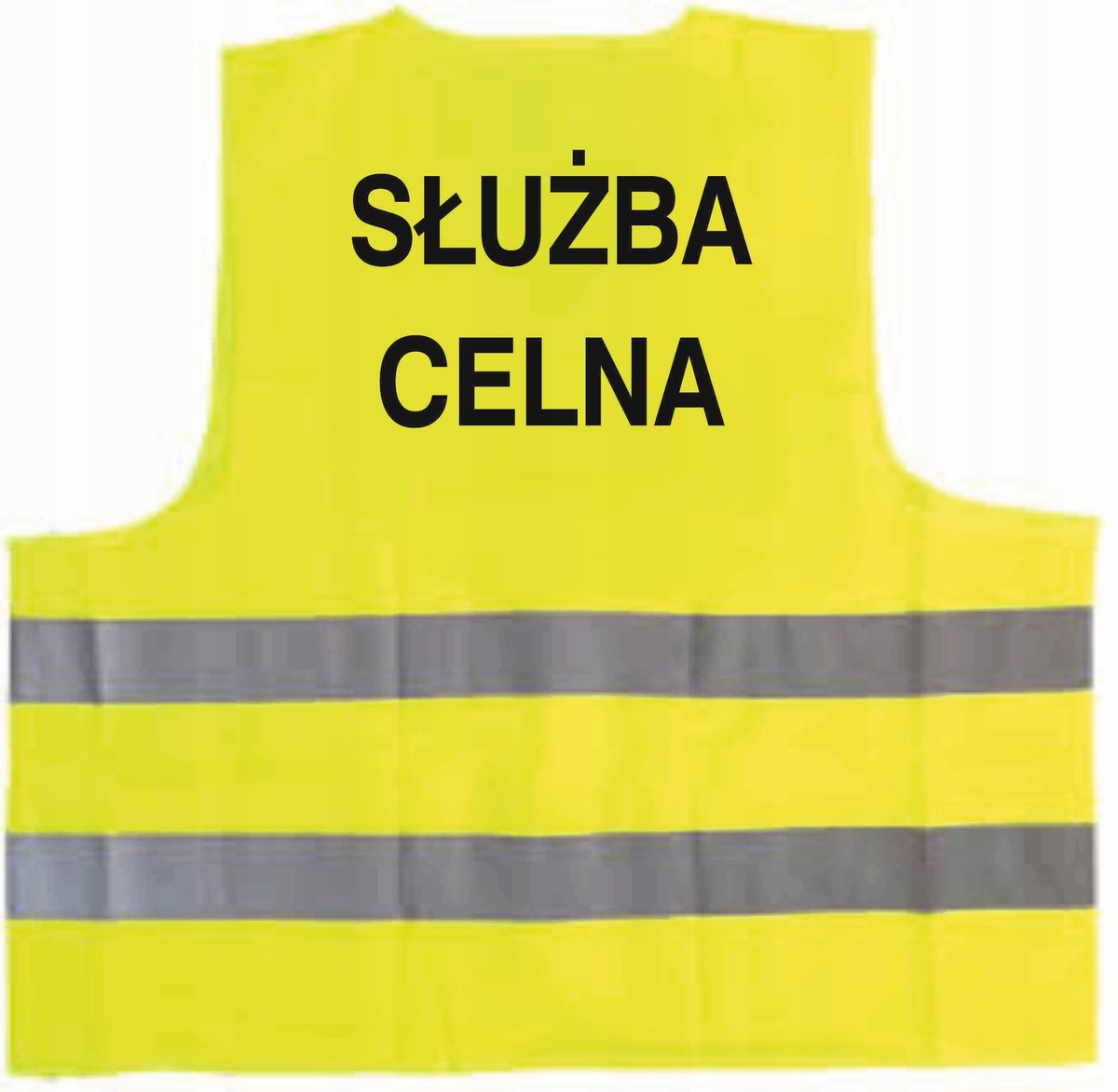 Kamizelka odblaskowa z nadrukiem SŁUŻBA CELNA rozmiar XXXL