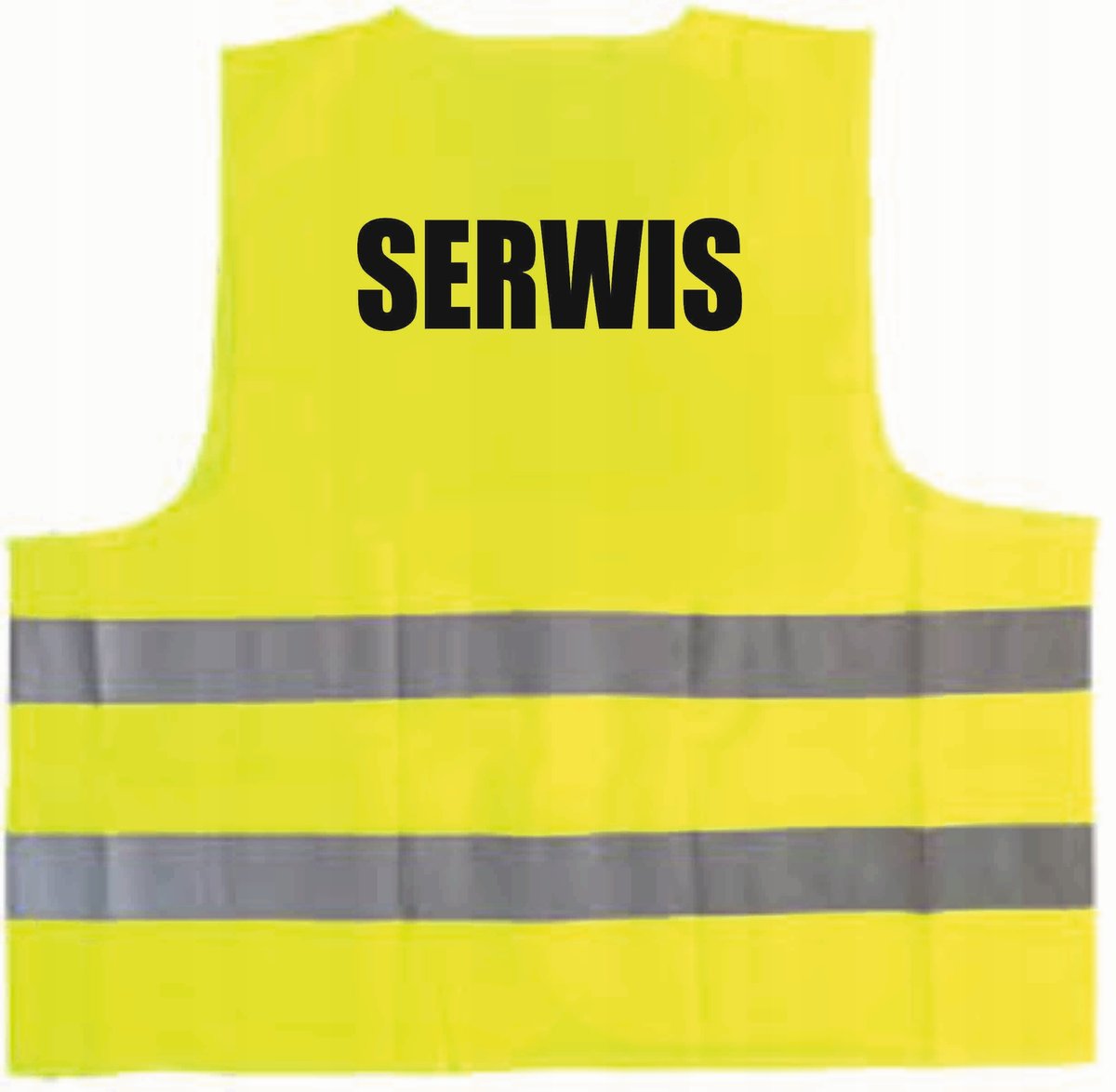 Kamizelka odblaskowa z nadrukiem SERWIS rozmiar M