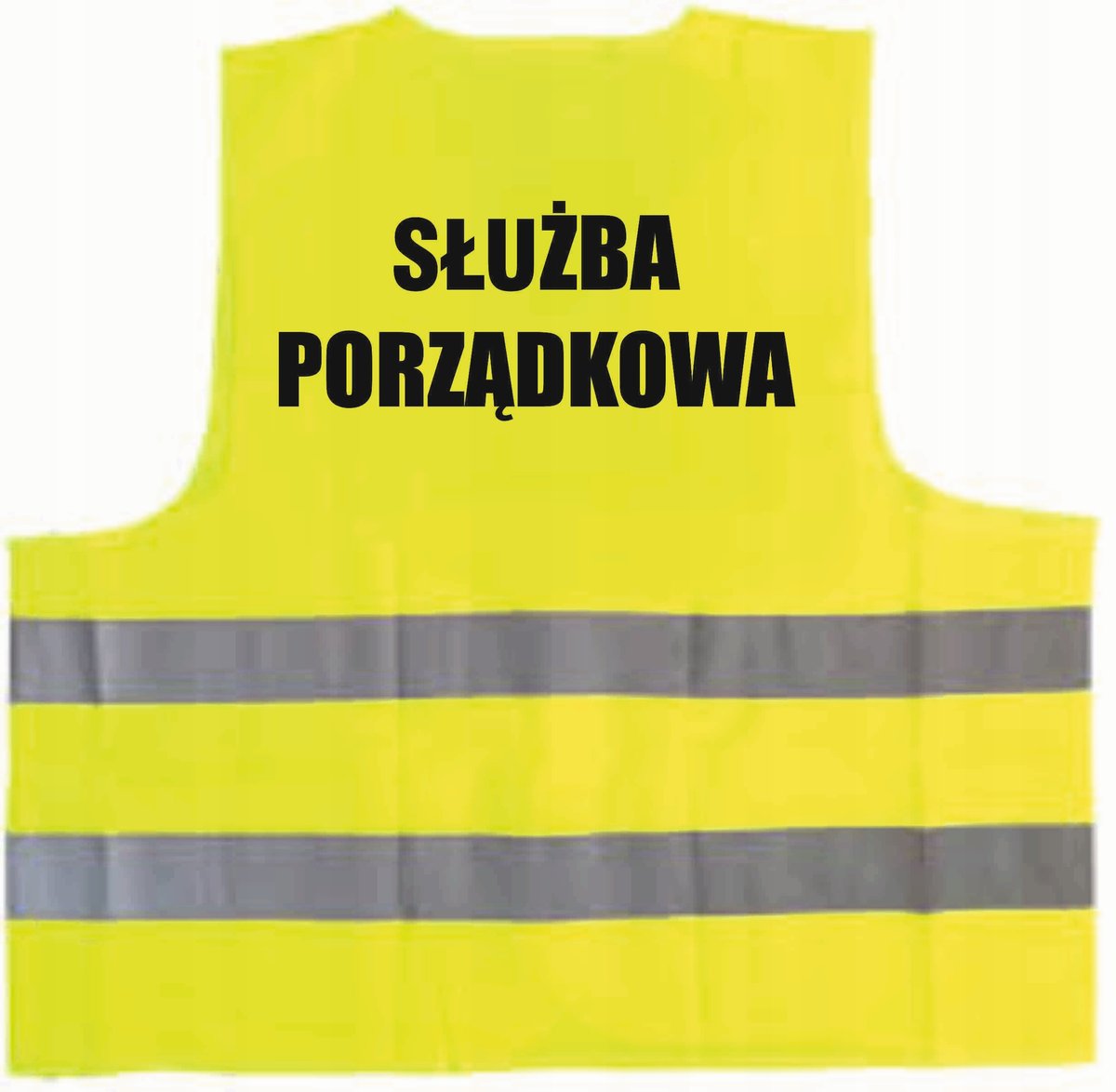 Kamizelka odblaskowa z nadrukiem SŁUŻBA PORZĄDKOWA rozmiar M