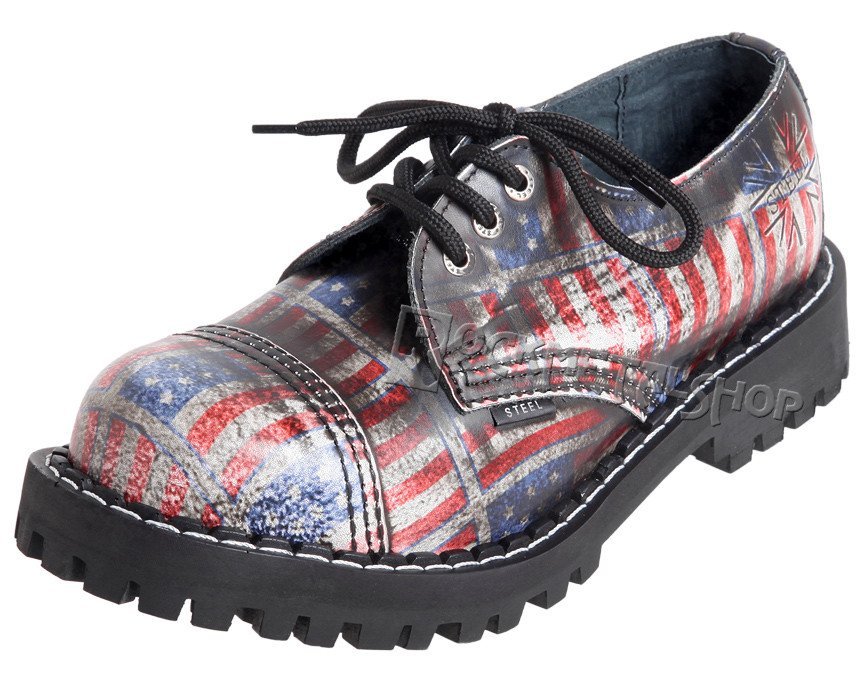 krótkie glany STEEL - US / BLACK (3 dziurki)-37