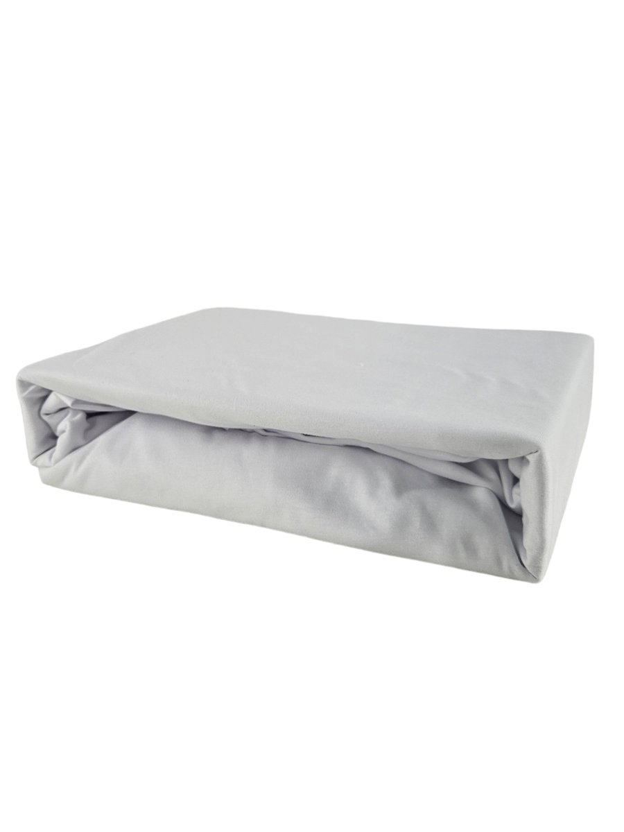 PRZEŚCIERADŁO Z GUMKĄ JERSEY BAWEŁNA PREMIUM BIAŁE 160x220