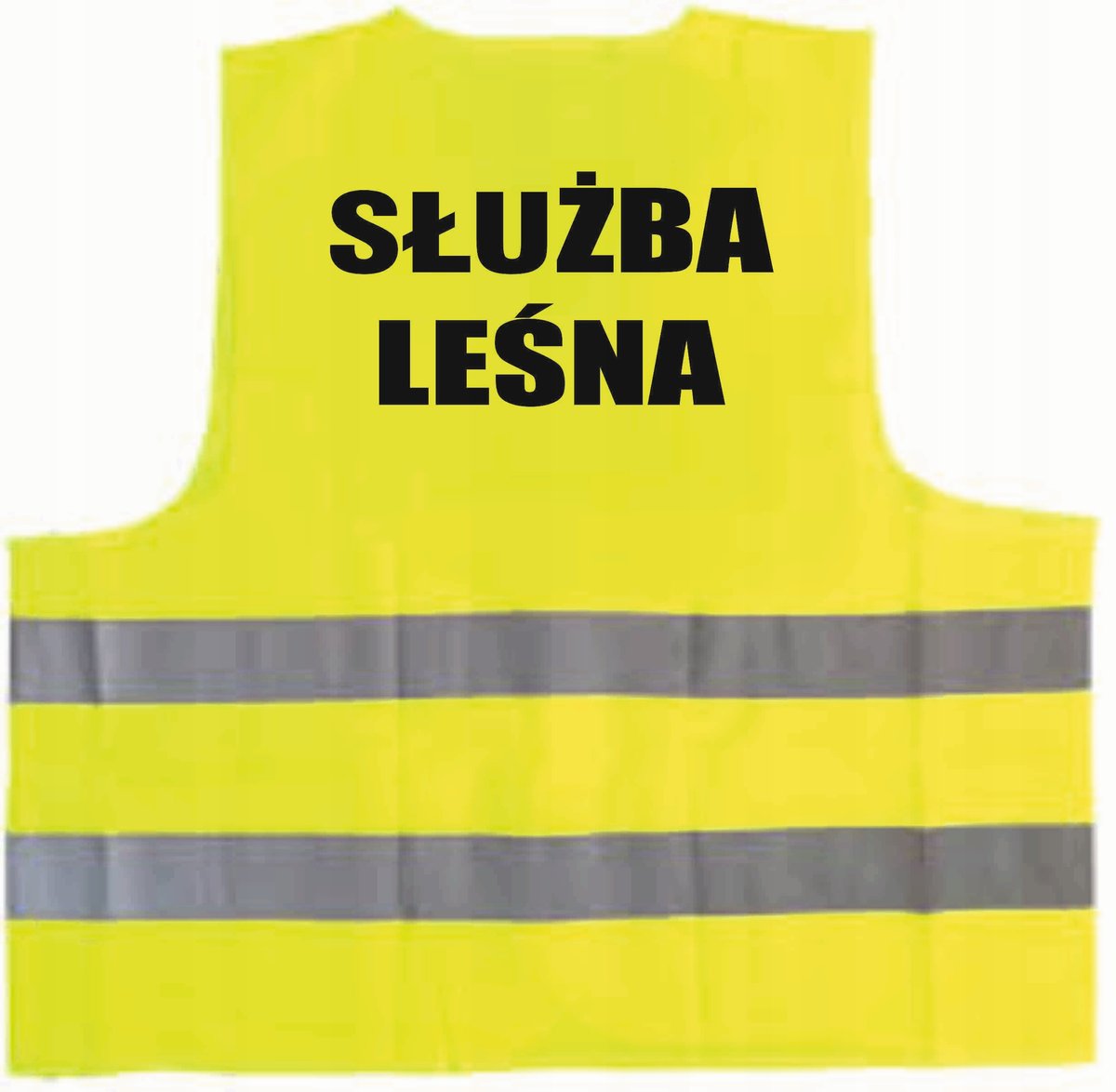 Kamizelka odblaskowa z nadrukiem SŁUŻBA LEŚNA rozmiar XXL