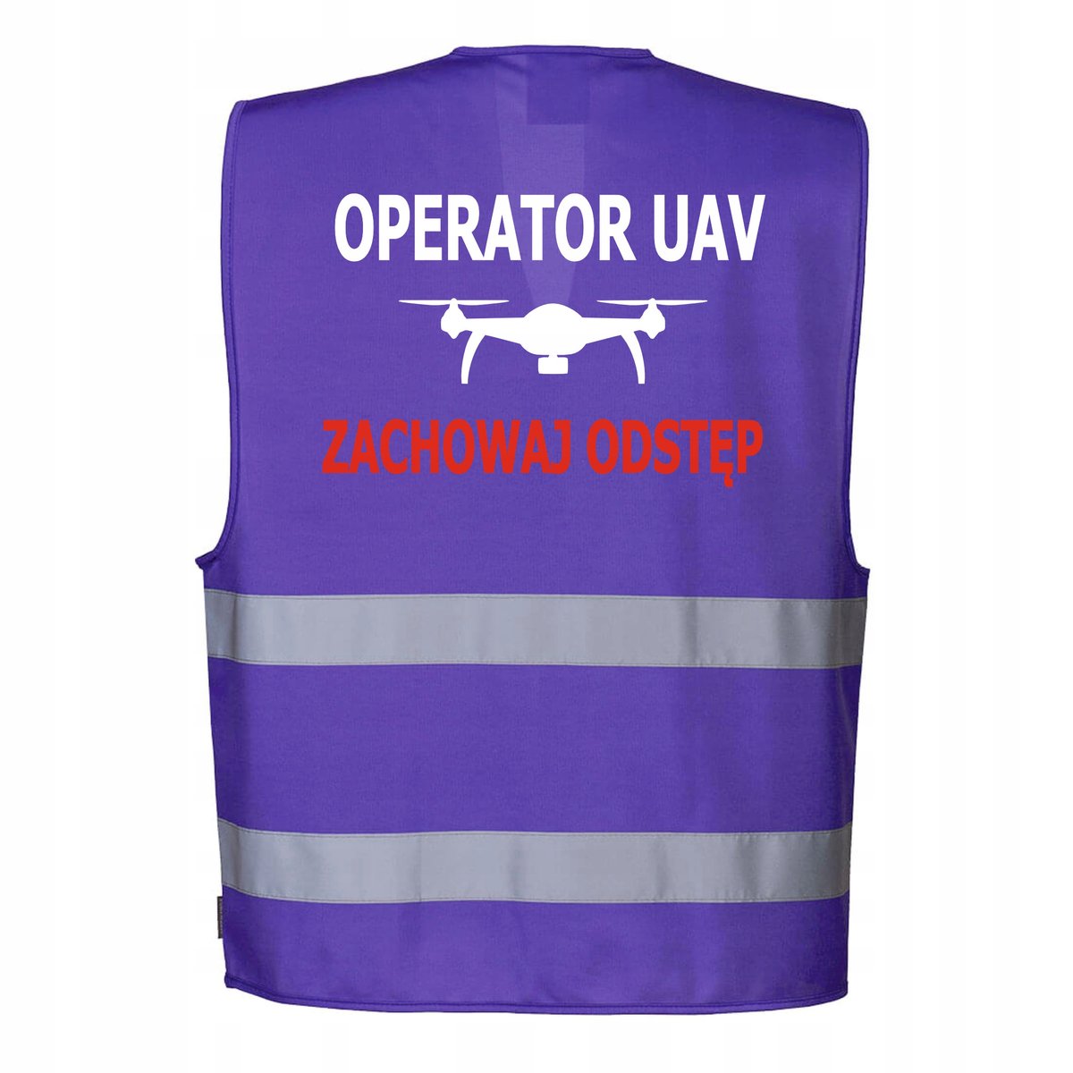 Kamizelka odblaskowa Portwest fioletowa L/XL z nadrukiem OPERATOR UAV