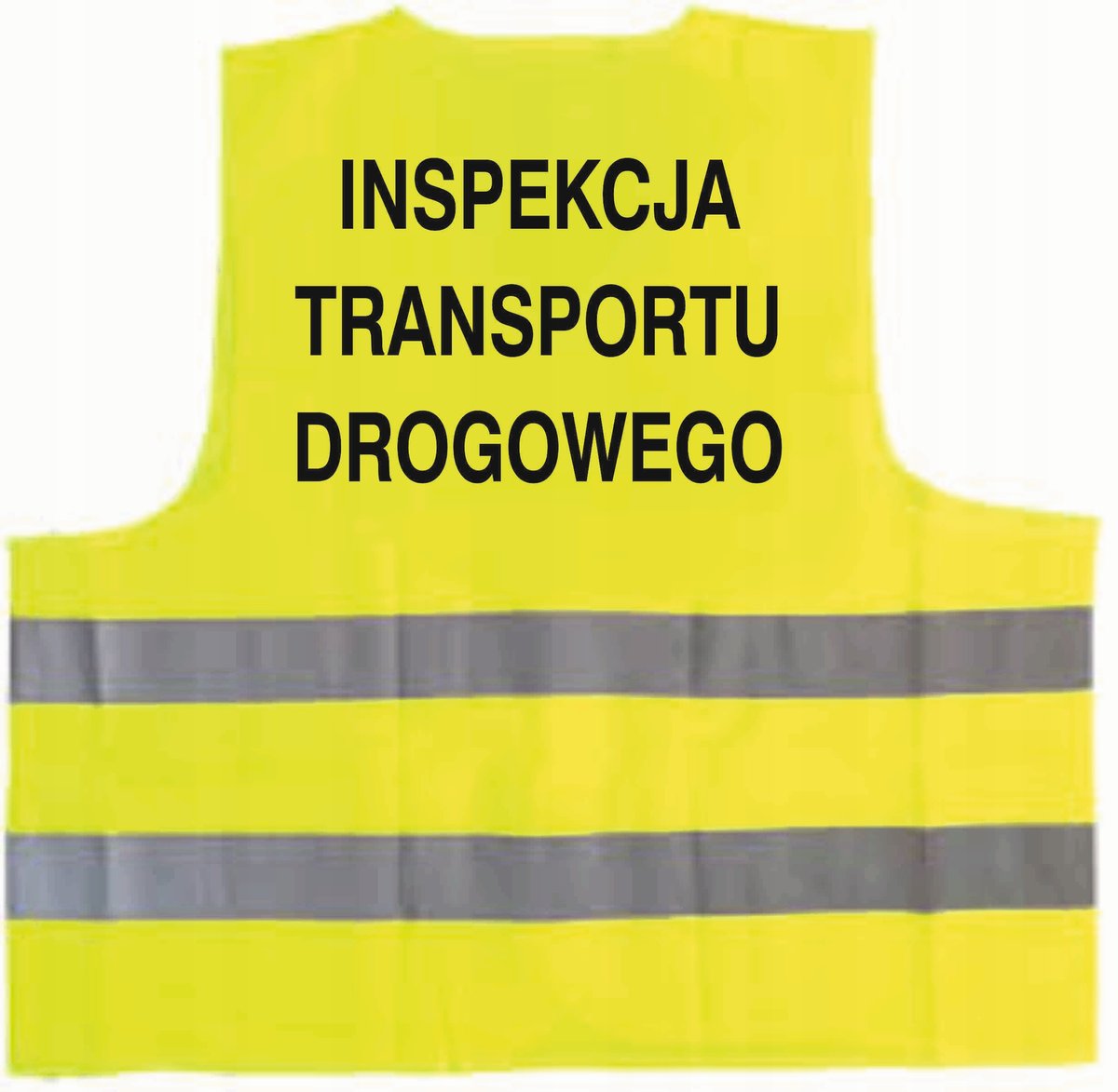 Kamizelka odblaskowa z nadrukiem INSPEKCJA TRANSPORTU DROGOWEGO rozm. XXXL