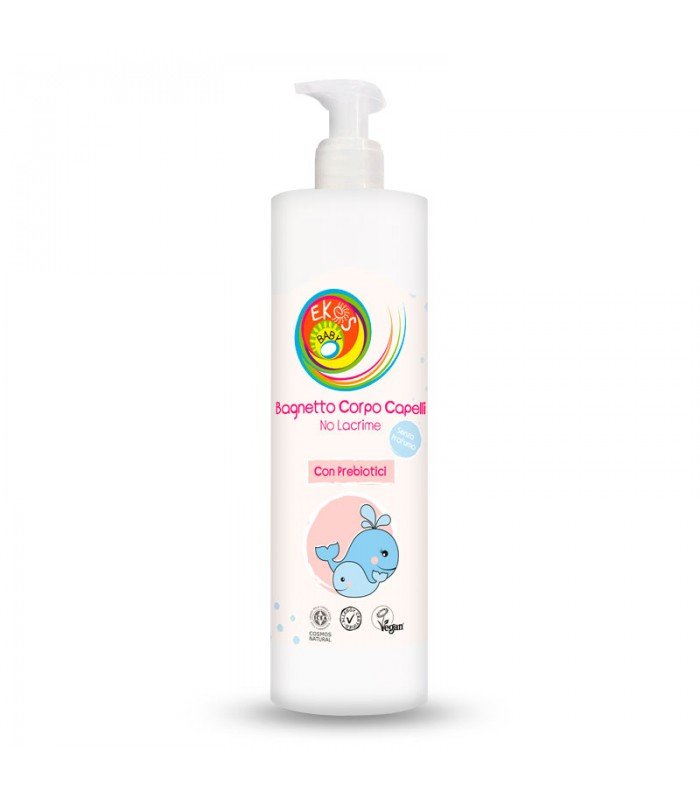 Delikatny Płyn Do Kąpieli Dla Dzieci I Niemowląt, No Tears, Bez Łez, Z Prebiotykami, 500 Ml, Pierpaoli Ekos Baby