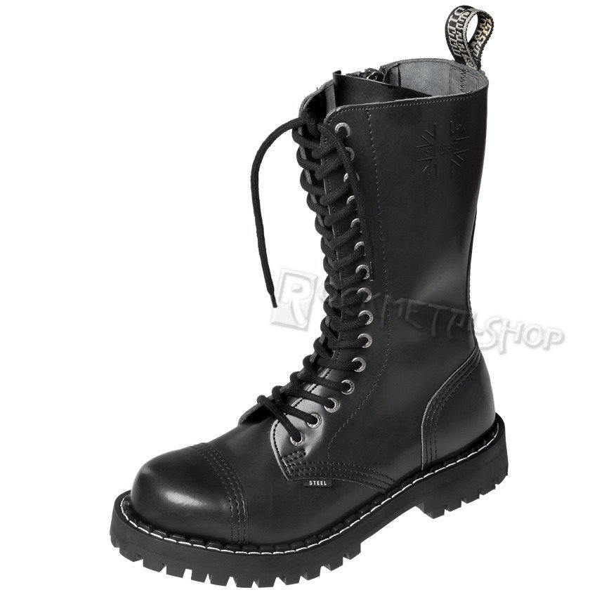glany STEEL - BLACK (15-dziurkowe) z suwakiem metalowym-41