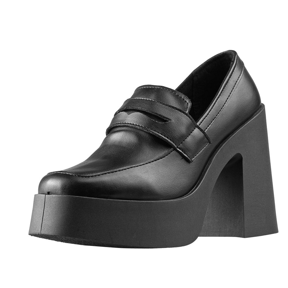 półbuty damskie na obcasie ALTERCORE czarne (GRACE BLACK)-41