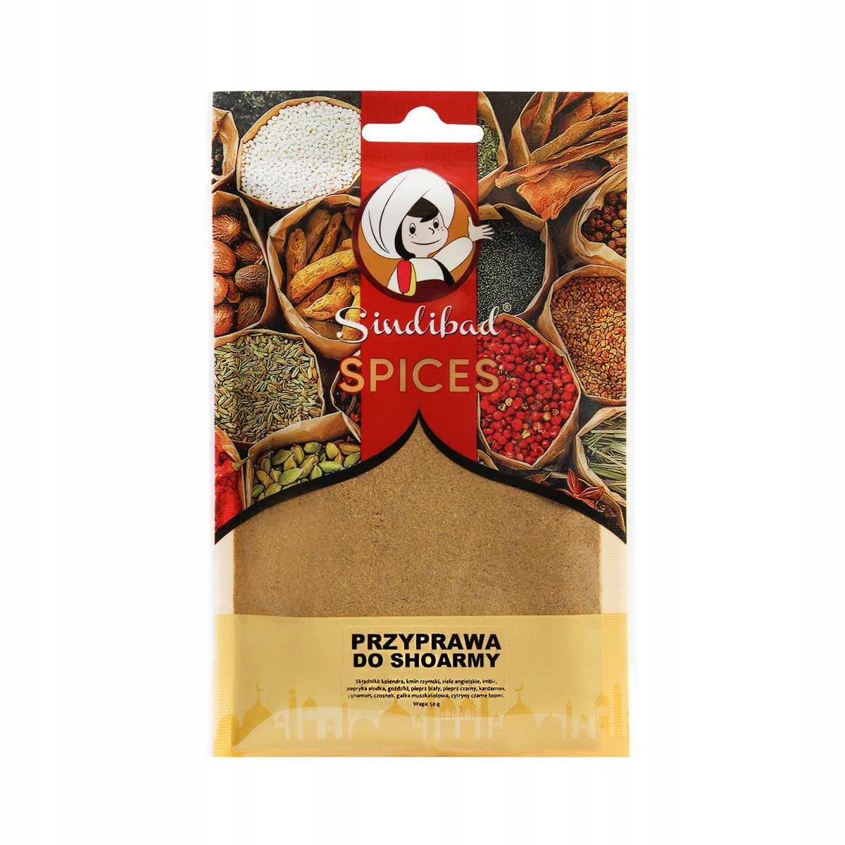 PRZYPRAWA DO SHOARMA SHAWARMA 50g Sindibad BEZ MSG