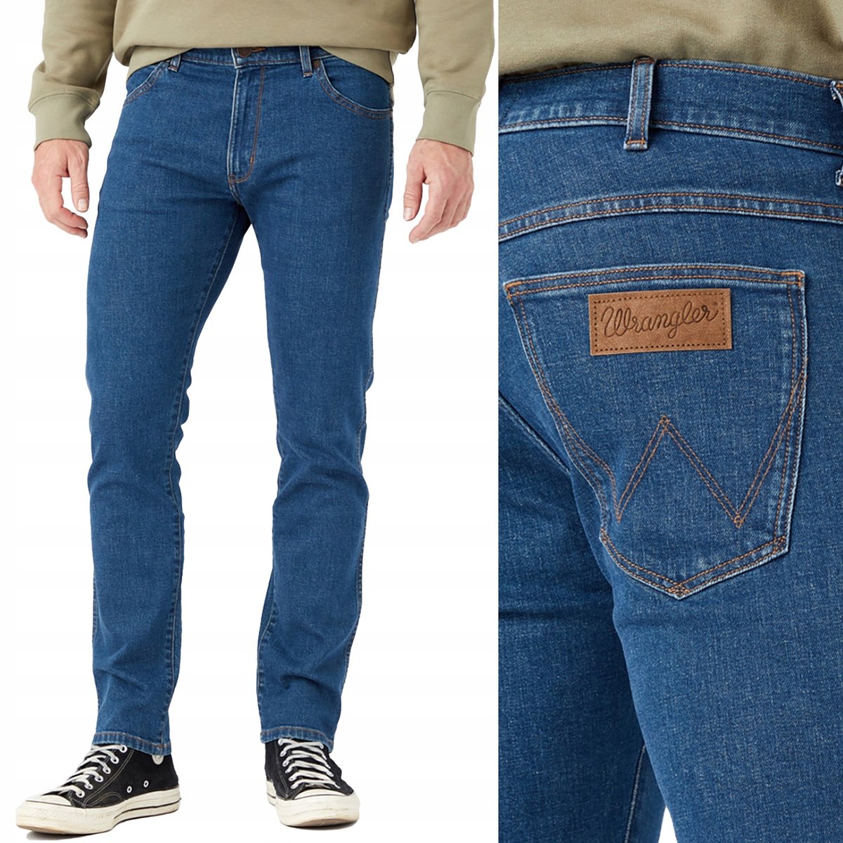 Wrangler LARSTON SLIM DżINS Farewell dopasowane spodnie jeansowe W28 L32