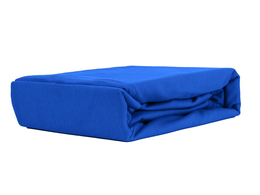 PRZEŚCIERADŁO Z GUMKĄ JERSEY VIP BOK 30CM NIEBIESKIE 70x100