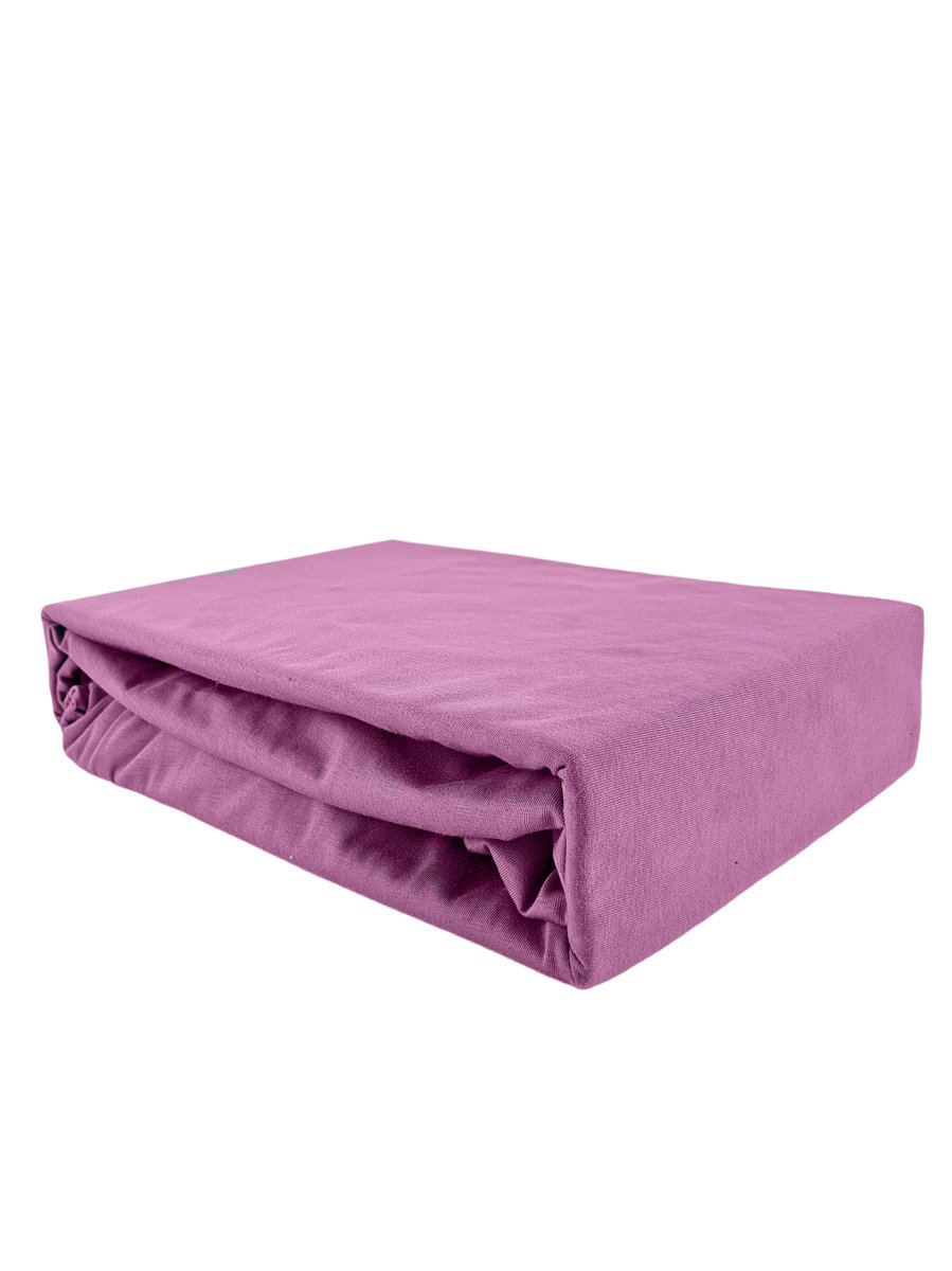 PRZEŚCIERADŁO Z GUMKĄ JERSEY BAWEŁNA PREMIUM RÓŻ 120x22