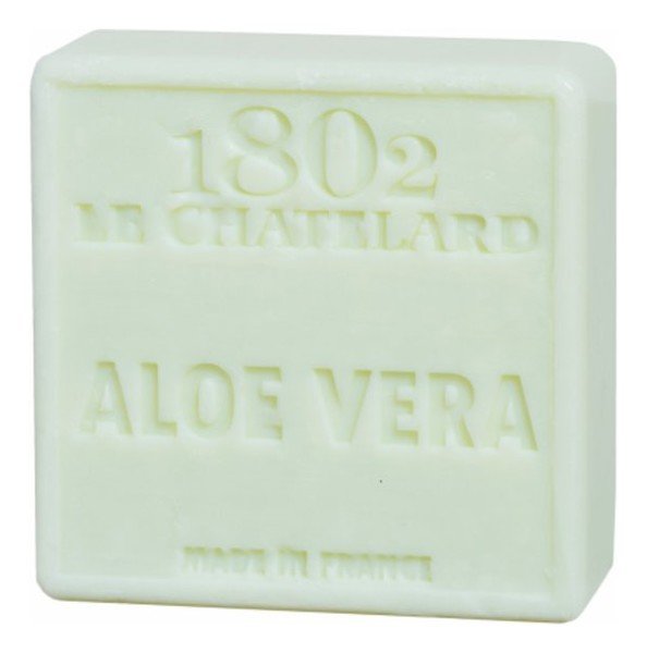 Le Chatelard, kwadratowe mydło marsylskie Aloe Vera, 100 g