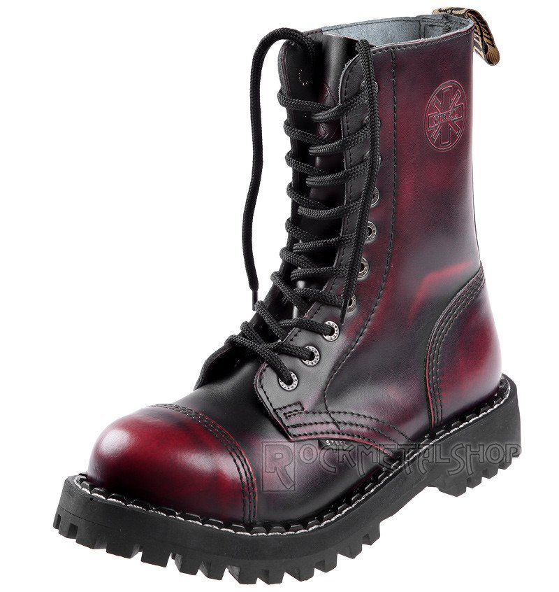 glany STEEL - RED / BLACK (10 dziurek)-45