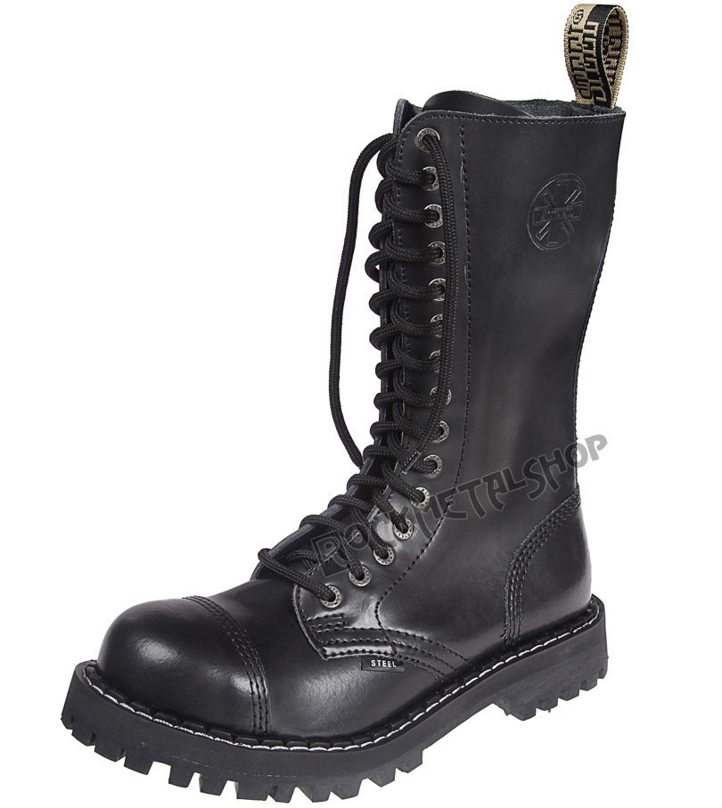 glany STEEL - BLACK (15-dziurkowe) z suwakiem-45