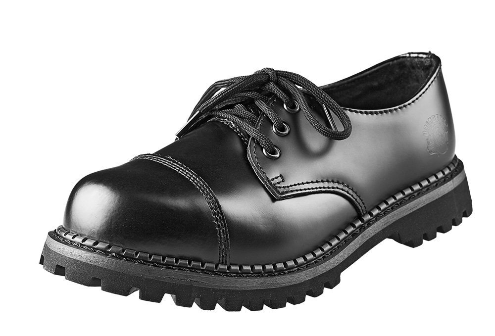 glany GRINDERS - REGENT (CS STC BLACK) 3-dziurkowe-37