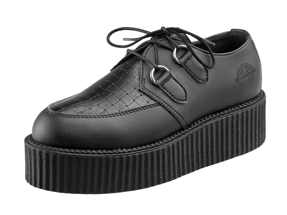buty creepers NEVERMIND - CZARNE synthetic-44