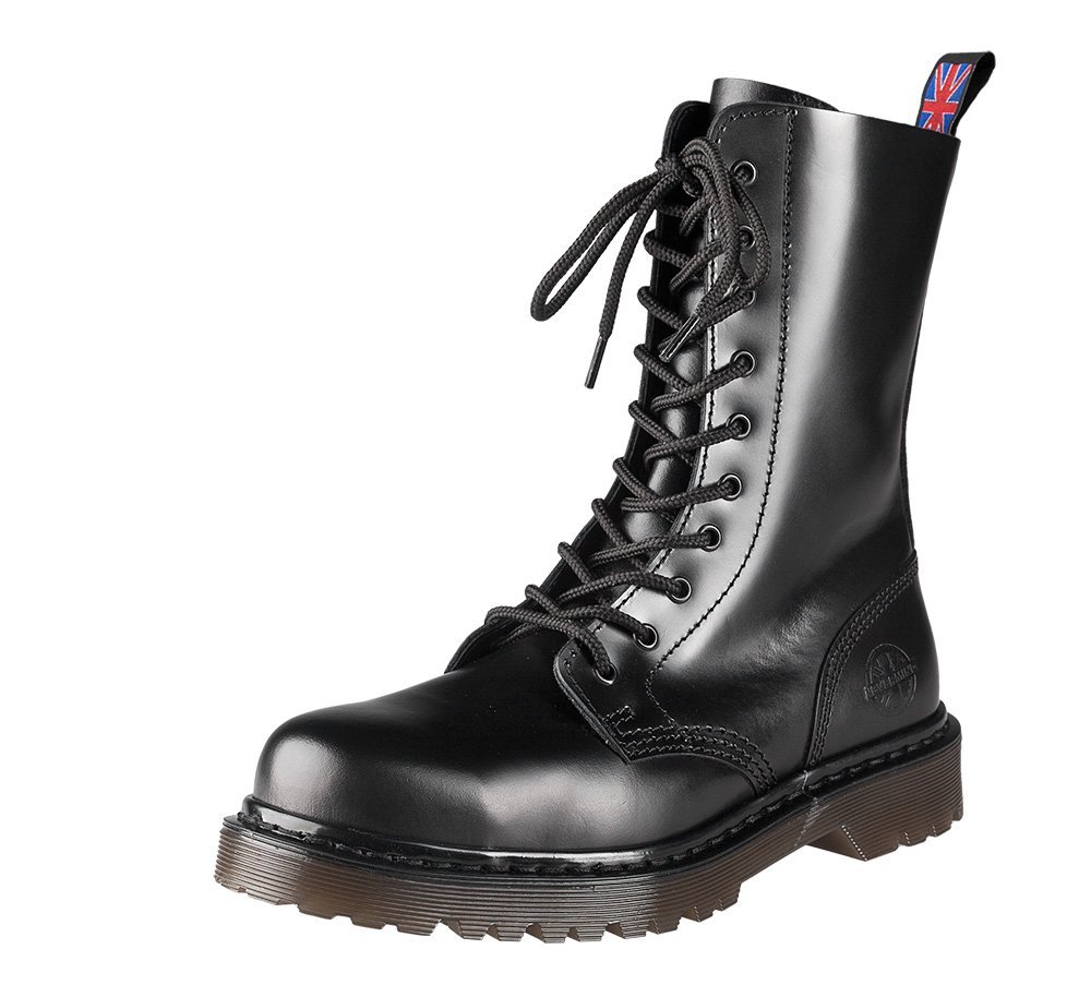 glany NEVERMIND - CZARNE (10 dziurek) polerowane-39