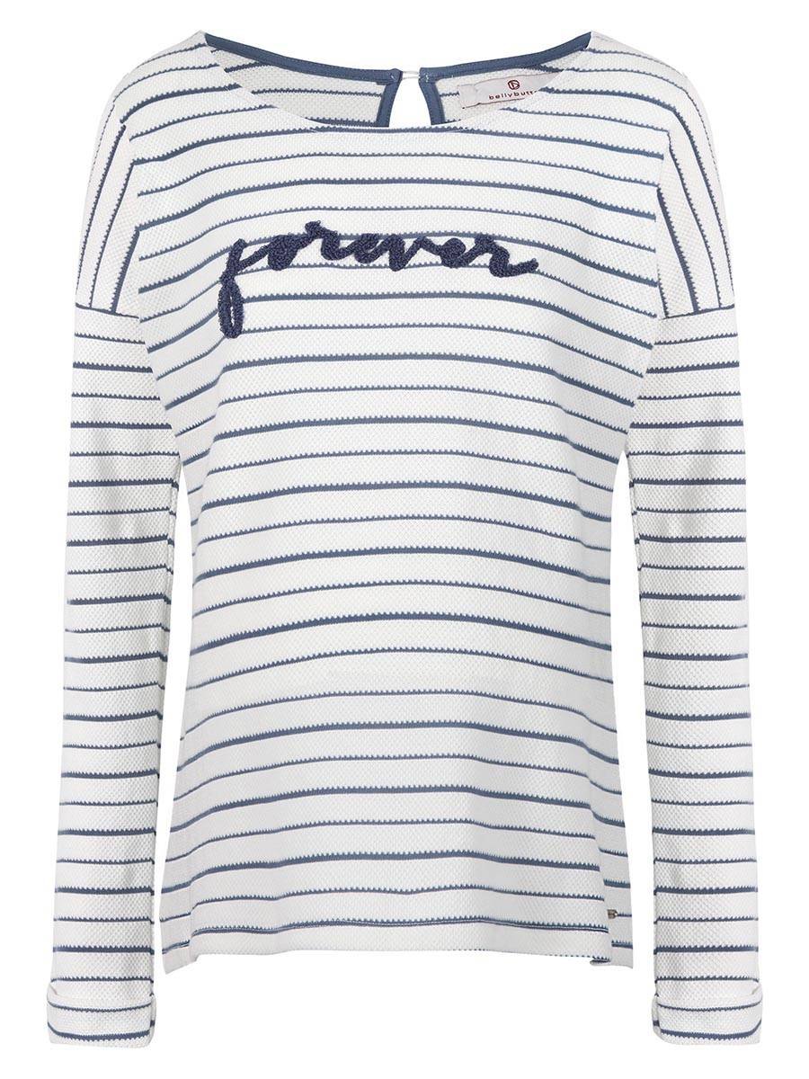 Damska bluzka ciążowa z długim rękawem w paski szara Bellybutton Maternity, r.XL