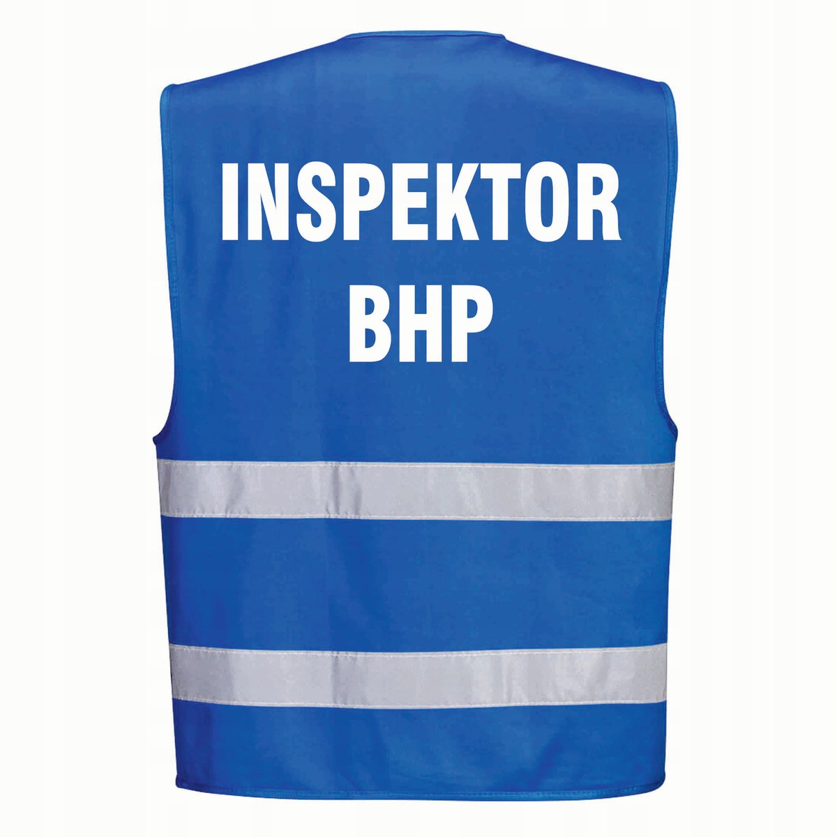 Kamizelka odblaskowa PORTWEST Niebieska rozmiar S/M nadruk INSPEKTOR BHP