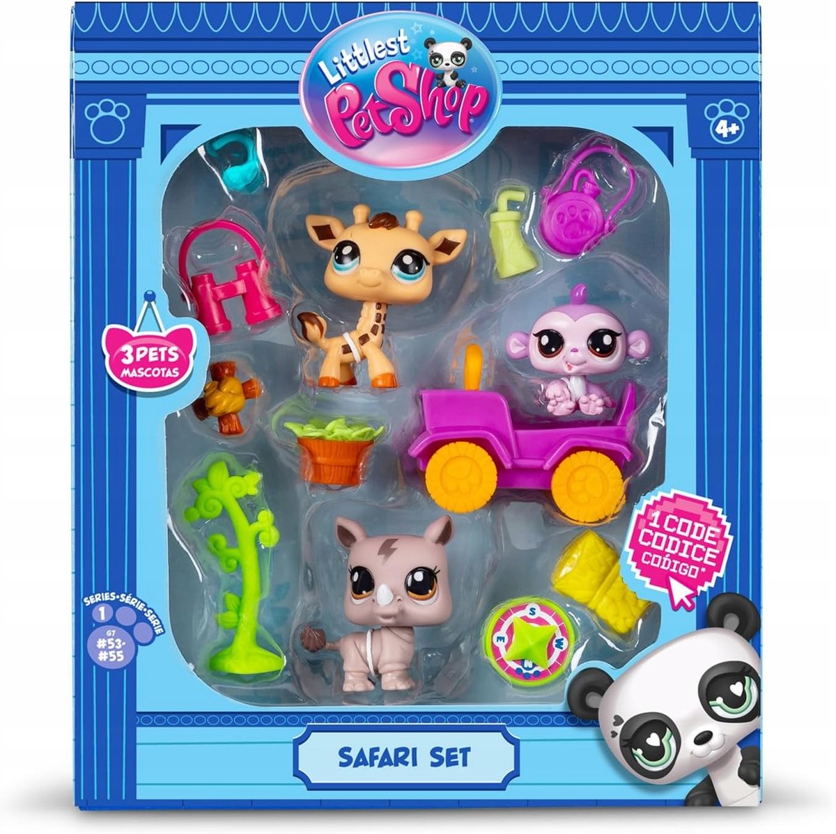 Nowe Littlest Pet Shop Safari Zestaw Figurki + Akcesoria Zwierzątka LPS