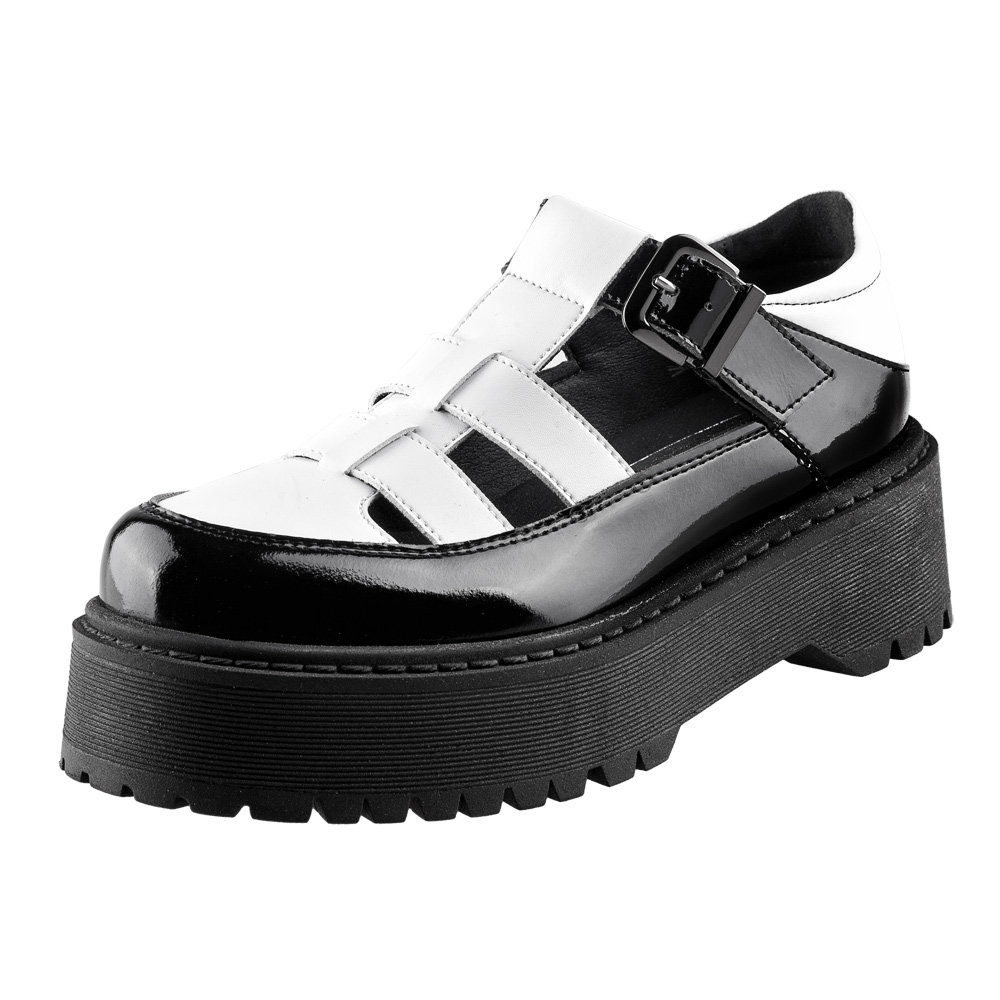 półbuty damskie ALTERCORE czarne (SILVIA VEGAN BLACK/WHITE)-36