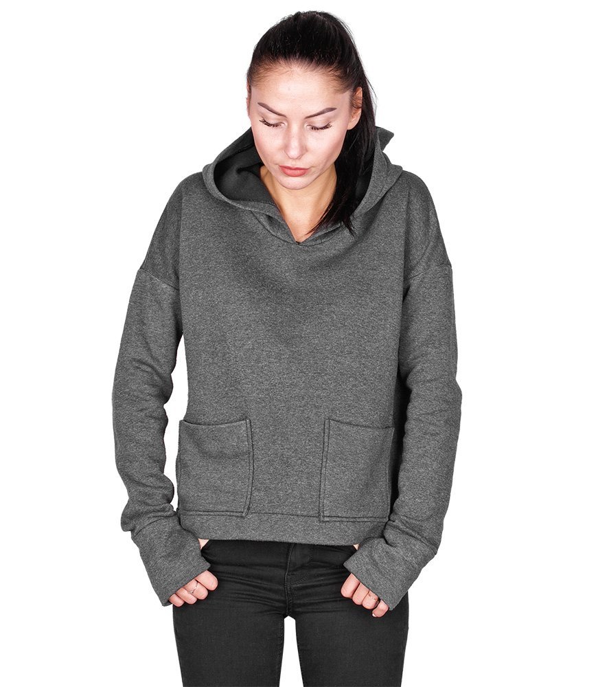 bluza AMENOMEN - BASIC GRAPHITE, z kapturem-XL