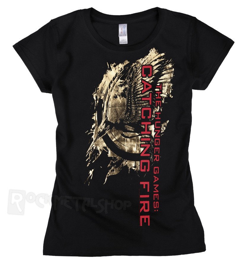 bluzka damska HUNGER GAMES - CATCHING FIRE - FLAMING PIN-XL