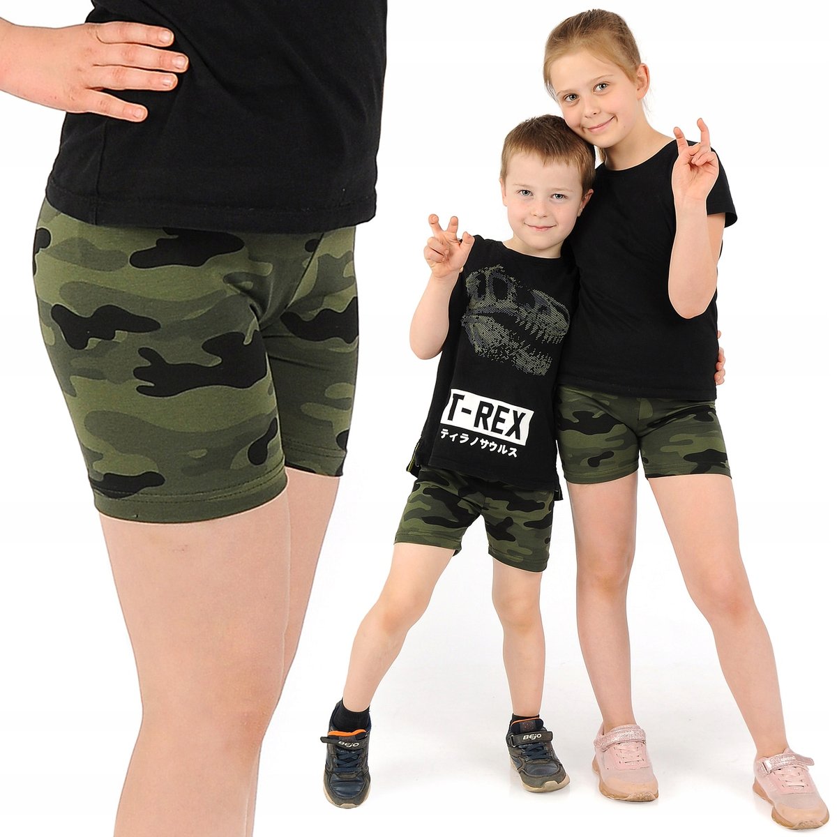 Krótkie spodenki Moro Legginsy 1/2 Kolarki Dziecięce Getry Szorty 98