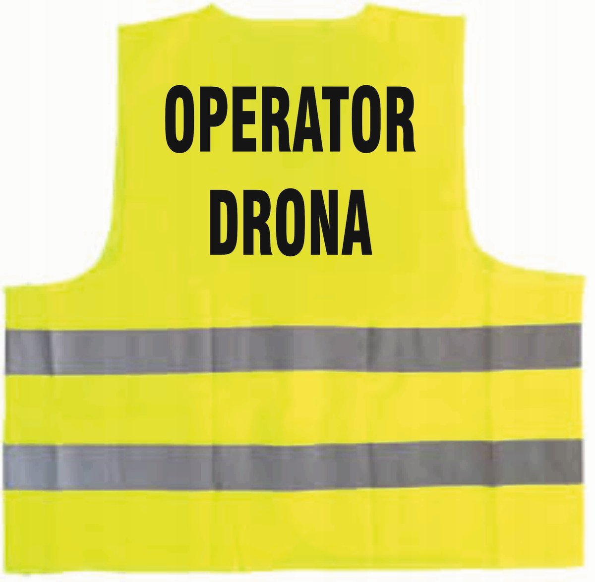 Kamizelka odblaskowa z nadrukiem OPERATOR DRONA rozmiar L