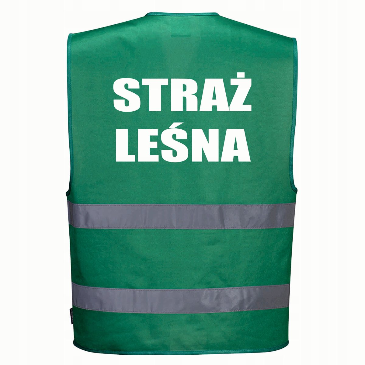Kamizelka odblaskowa F474 PORTWEST S/M-zielona nadruk STRAŻ LEŚNA
