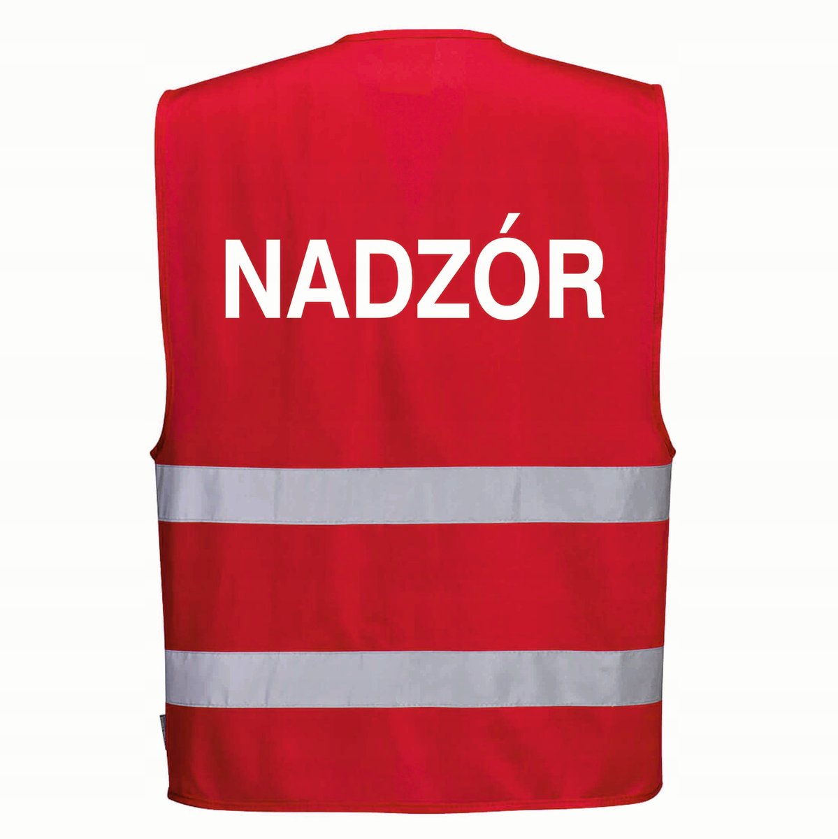 Kamizelka odblaskowa PORTWEST F474 Czerwony S/M nadruk NADZÓR