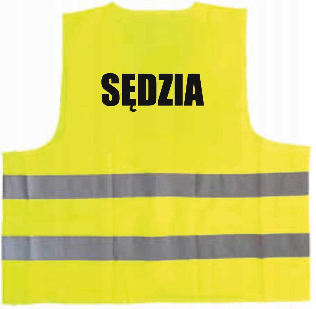 Kamizelka odblaskowa z nadrukiem SĘDZIA rozmiar L