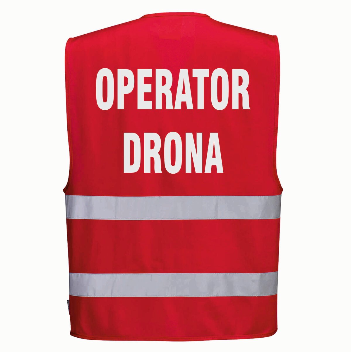 Kamizelka odblaskowa PORTWEST F474 Czerwony S/M nadruk OPERATOR DRONA