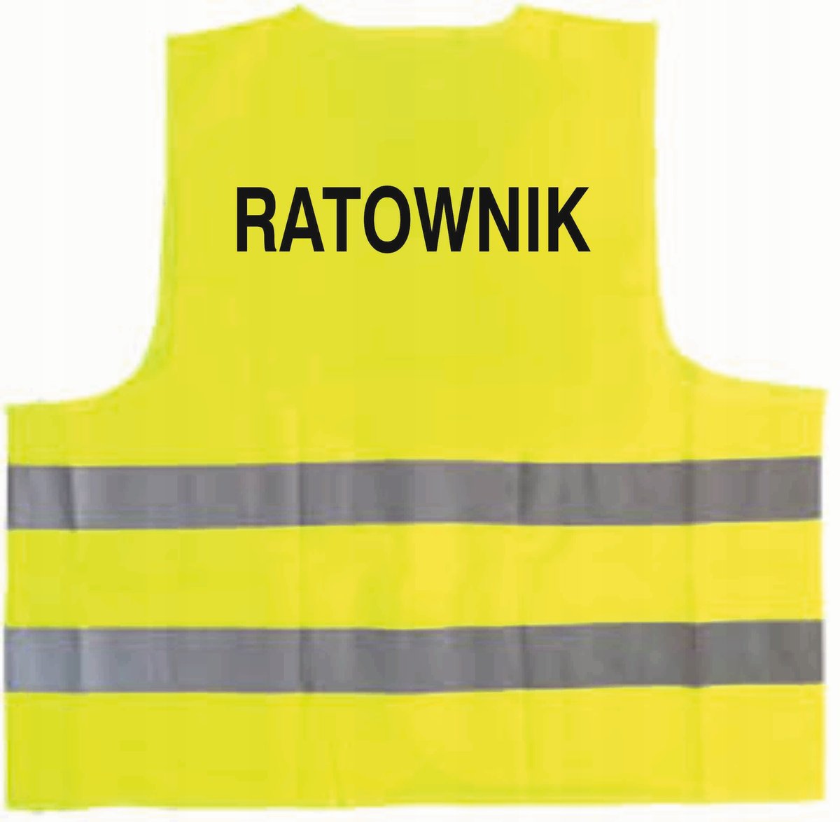 Kamizelka odblaskowa z nadrukiem RATOWNIK rozmiar XXXL