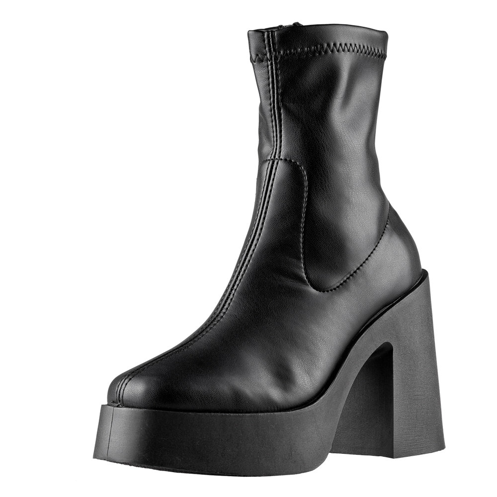 botki damskie na obcasie ALTERCORE czarne (VICTORIA BLACK)-38
