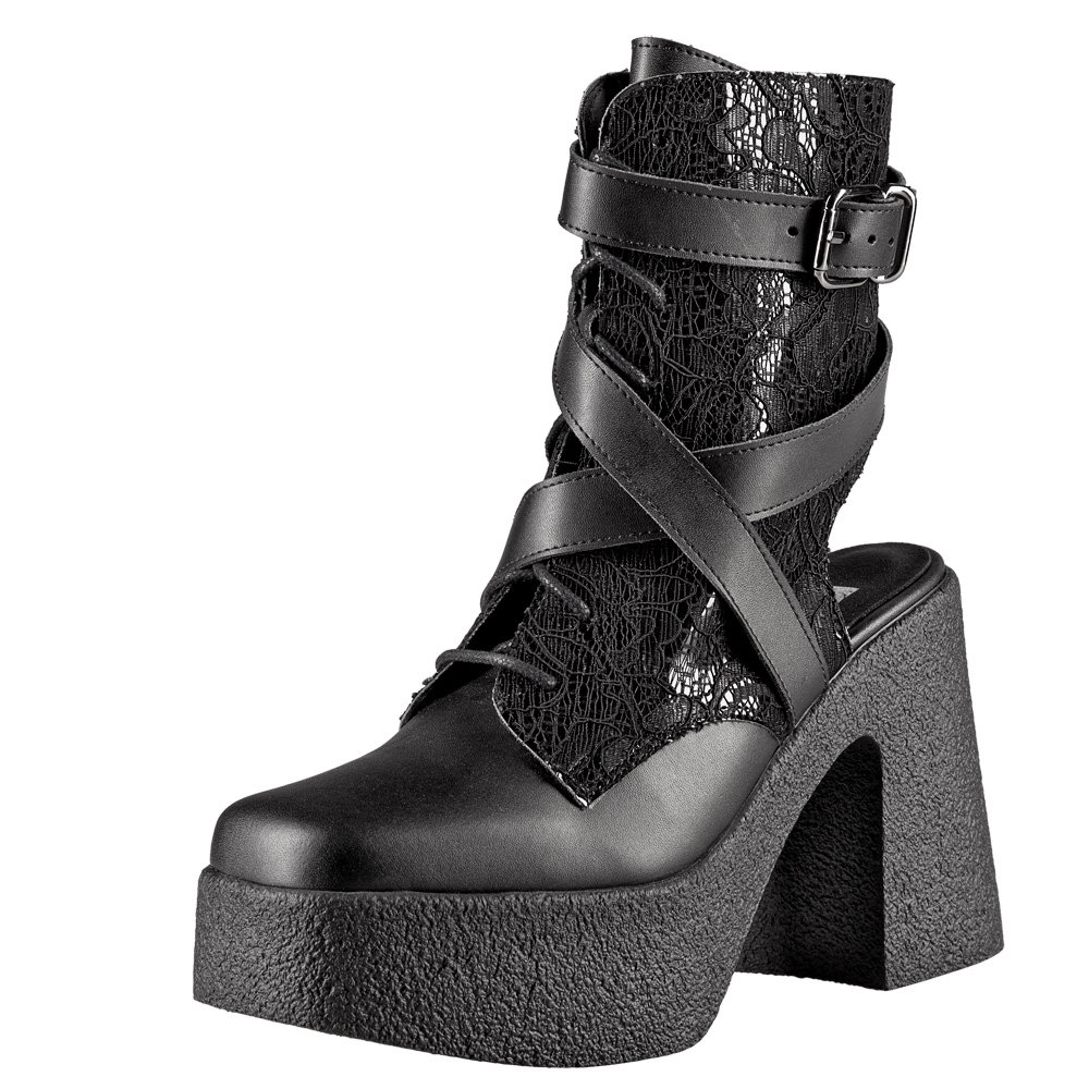 botki damskie ALTERCORE czarne (HILDA VEGAN BLACK)-40