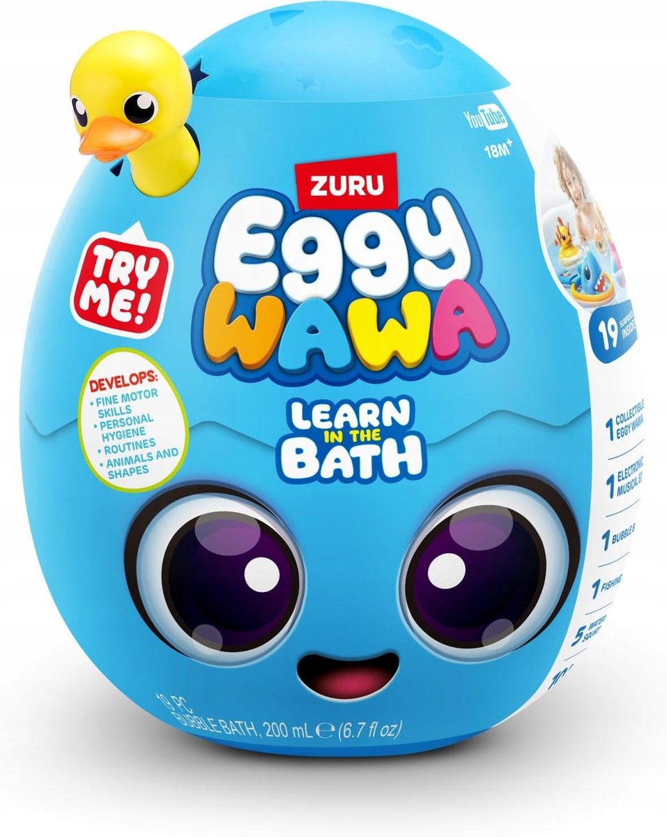 Elektroniczne Muzyczne Jajo Ucz się w wannie Nauka ang Eggy Wawa Morze Zuru