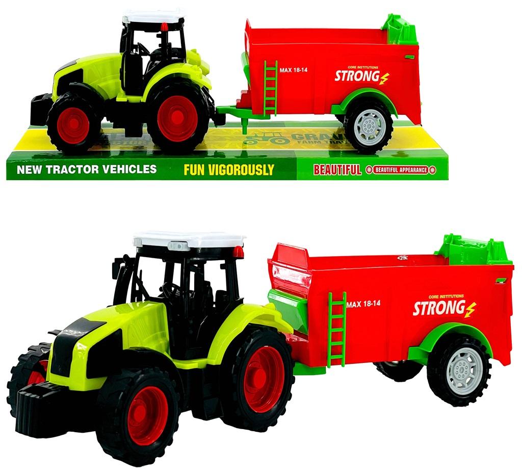 Traktor z przyczepą - model lub pojazd