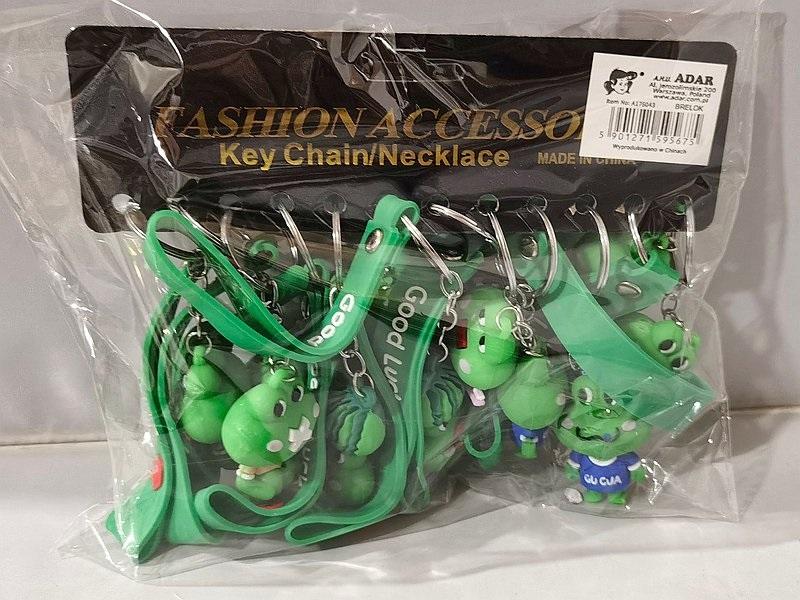 Brelok żaba z przywieszką 12szt