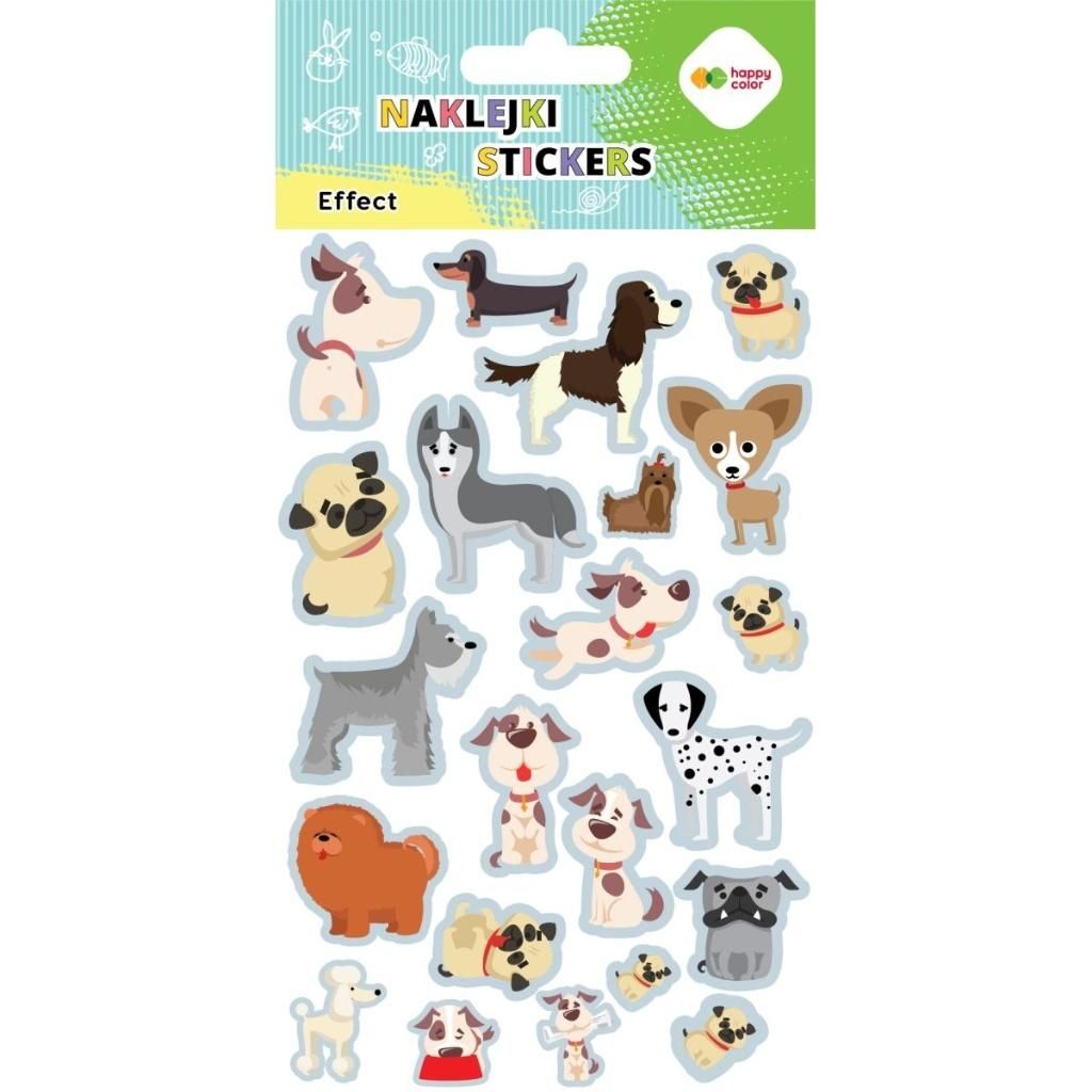 Naklejki Dogs 10x20cm Happy Color