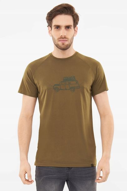 Koszulka męska bambusowa Viking Likelo 7400 brązowy - M