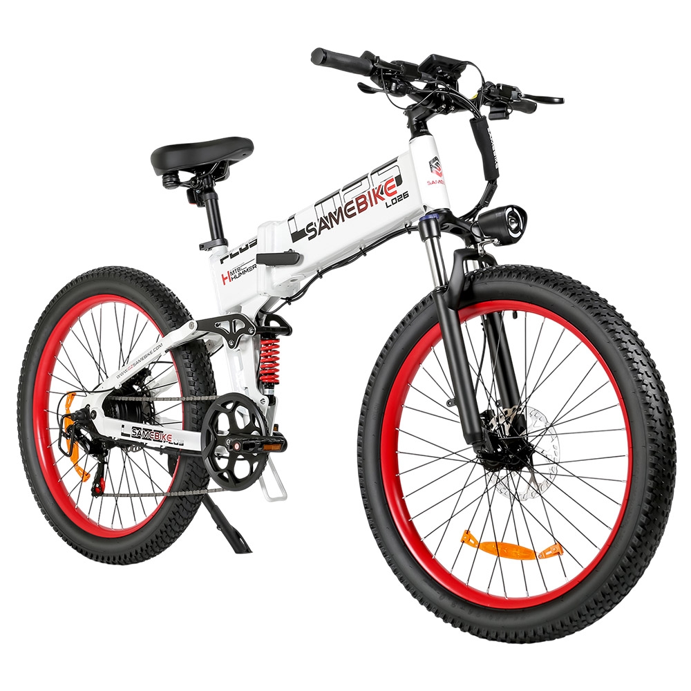 SAMEBIKE LO26-Plus Electric Bike 1000W Motor 48V 15Ah Battery 26 inch Tires 45km/h Max Speed 100km Range Hydraulic Disc B
