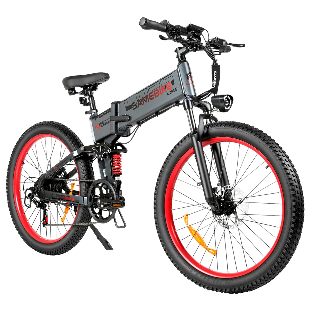 SAMEBIKE LO26-Plus Electric Bike 1000W Motor 48V 15Ah Battery 26 inch Tires 45km/h Max Speed 100km Range Hydraulic Disc B