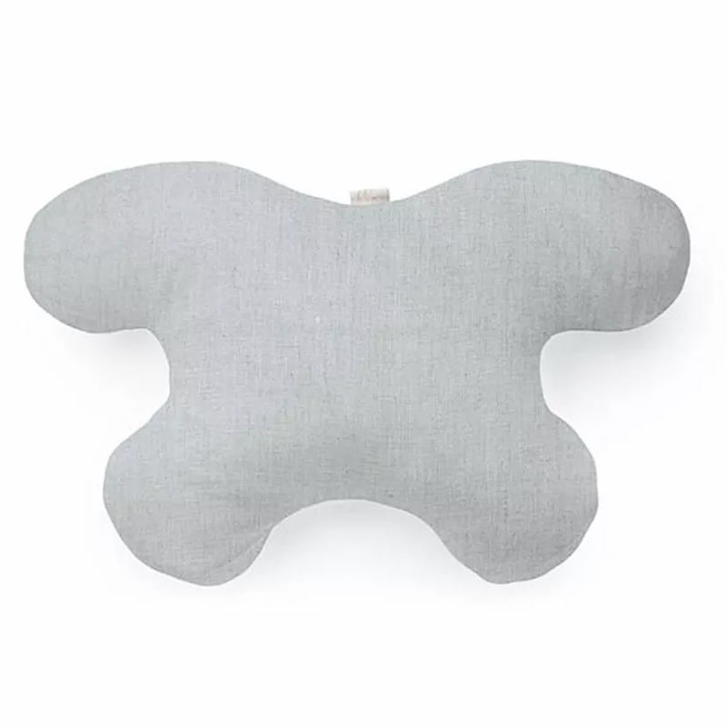 Joga Piękna, poduszka antyzmarszczkowa Classic z lnianą poszewką, na zmarszczki senne, jasno szara, 1 sztuka