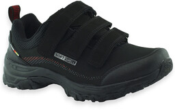 Buty sportowe młodzieżowe SoftShell American Club WT52/22 czarno czerwone